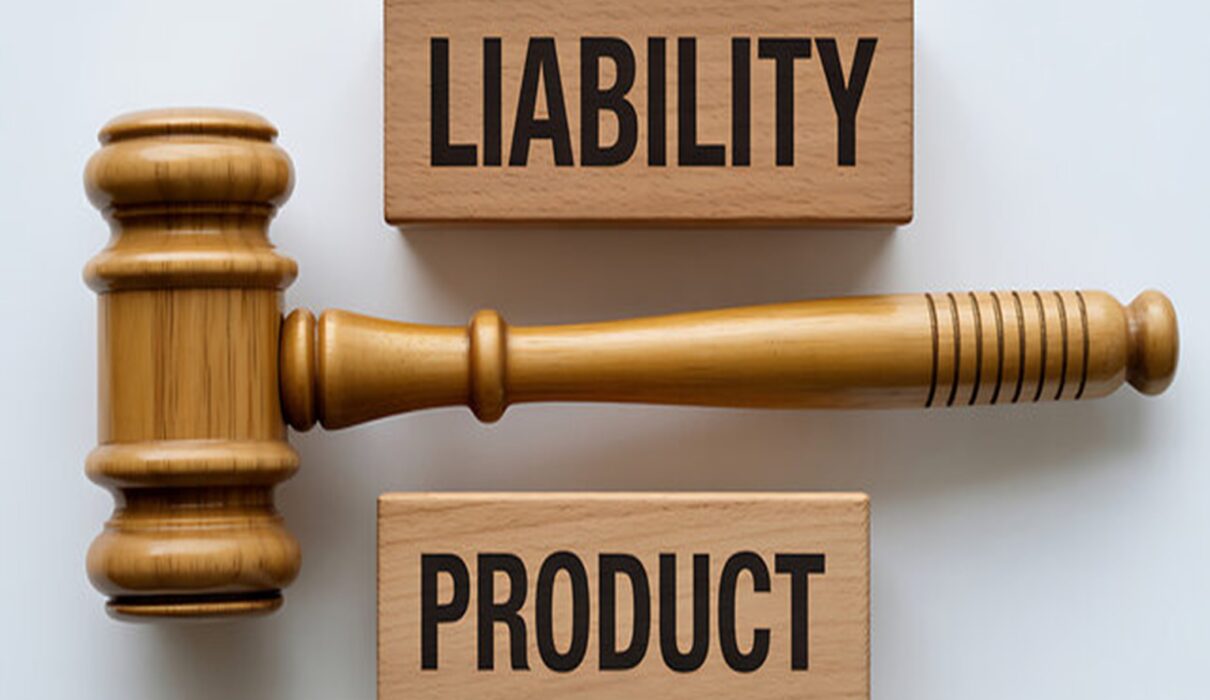 Consumer holding a defective household product with legal documents representing a defective product lawsuits and product liability claim