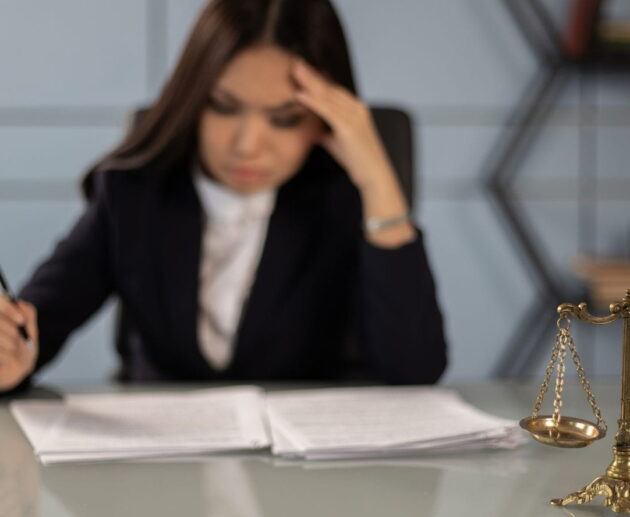 Employee discussing workplace retaliation cases with an attorney after reporting discrimination or wrongful workplace conduct.