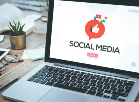 Social Media Lawsuit illustration showing legal documents, social media icons, and a judge's gavel representing legal disputes over online platforms and digital privacy.
