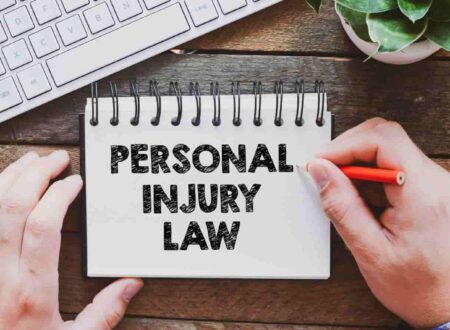 Personal injury lawsuit consultation showing an injured individual reviewing legal documents with an attorney to discuss compensation and legal rights.
