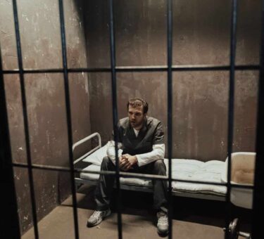 Aggravated Assault Sentence courtroom scene showing a judge delivering a criminal sentence while the defendant stands before the bench.