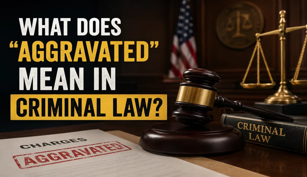 What Does "Aggravated" Mean in Criminal Law? Courtroom Illustration
