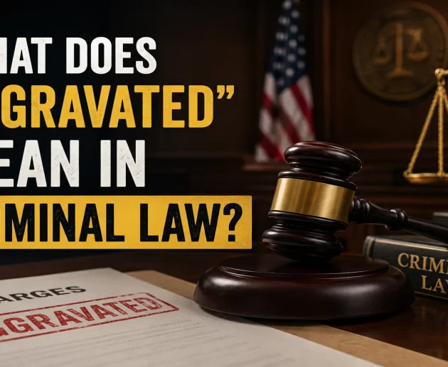 What Does "Aggravated" Mean in Criminal Law? Courtroom Illustration