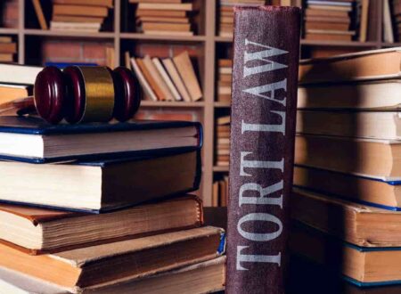 A courtroom-themed illustration representing aggravated battery, showing a violent physical altercation with a judge's gavel, legal documents, and police evidence symbolizing criminal charges.
