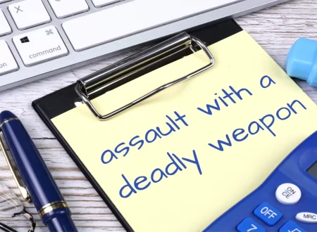 Illustration explaining Assault With a Deadly Weapon (ADW) under US criminal law