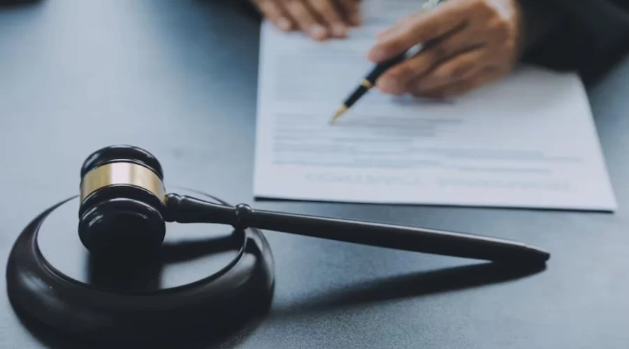 Gavel and legal documents representing research into the Market America Lawsuit
