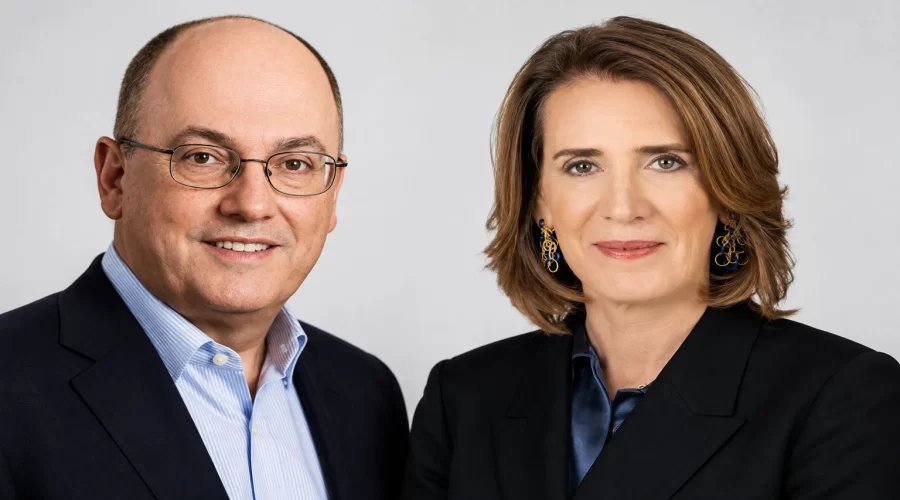 Steve Cohen and Ruth Porat net worth and earnings comparison graphic