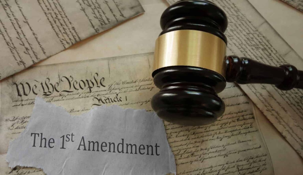 First Amendment lawsuit involving constitutional rights and freedom of speech in the United States.