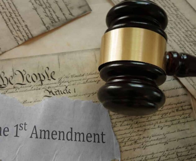 First Amendment lawsuit involving constitutional rights and freedom of speech in the United States.