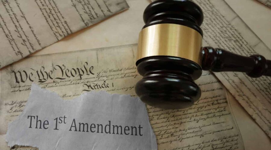 First Amendment lawsuit involving constitutional rights and freedom of speech in the United States.