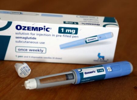 Gavel and Ozempic injection pen representing an Ozempic lawsuit for gastroparesis and injury claims
