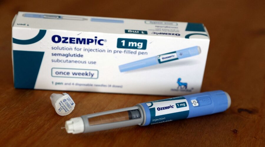 Gavel and Ozempic injection pen representing an Ozempic lawsuit for gastroparesis and injury claims