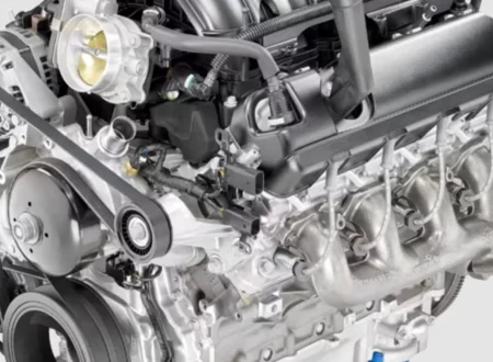 Chevrolet Silverado engine bay showing the 6.2 liter L87 V8 engine tied to the GM V8 engine recall lawsuit