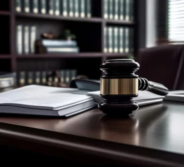 Gavel and stethoscope representing Tepezza compensation and hearing loss claims
