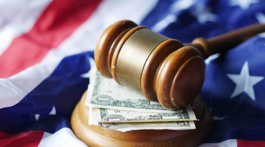 Rael Pads Lawsuit gavel and organic feminine hygiene product packaging representing ongoing consumer litigation.